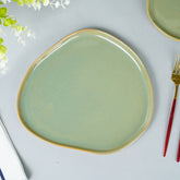 Sage Green with Organic Rim Detailing Dinner Set of 2 pcs